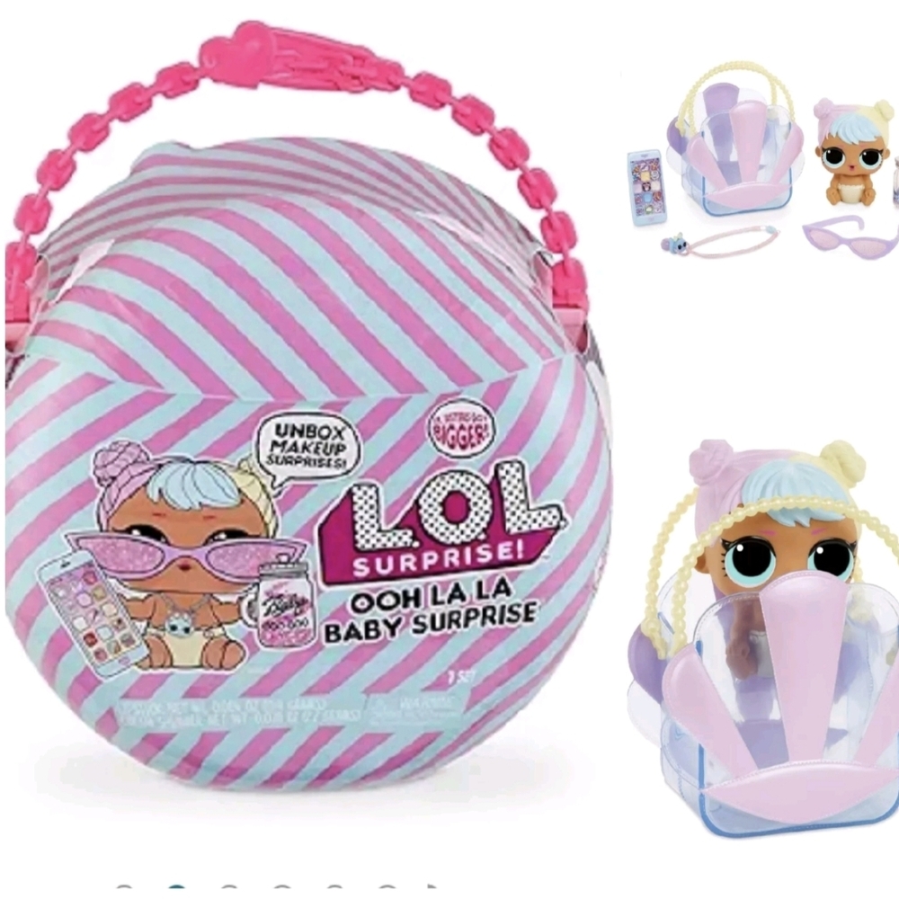 LOL OH LA LA BON BON Big BB Baby Large Doll Playset Purse Makeup Pacifier